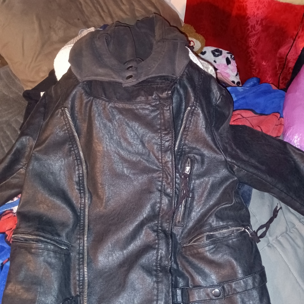 Vegan leather jacket